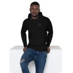 unisex premium hoodie black front 62f7c3184df0a
