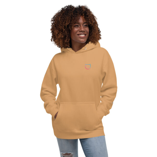 unisex premium hoodie khaki front 62f7c5159580a