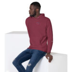 unisex premium hoodie maroon left front 62f7c318528e3