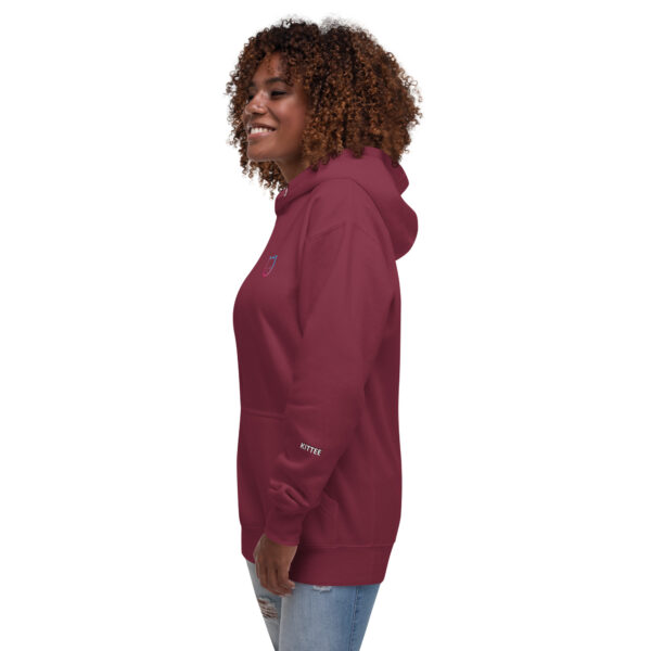 unisex premium hoodie maroon left front 62f7c5156233e