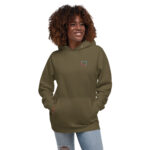 unisex premium hoodie military green front 62f7c515861c2